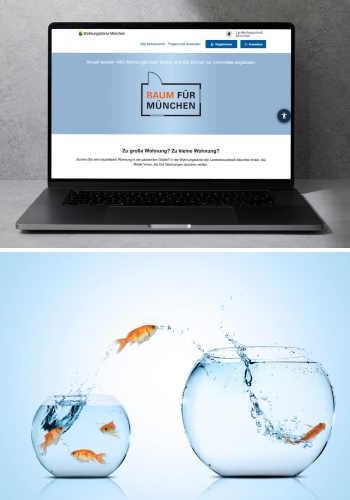 Collage fra Münchens boligbørs